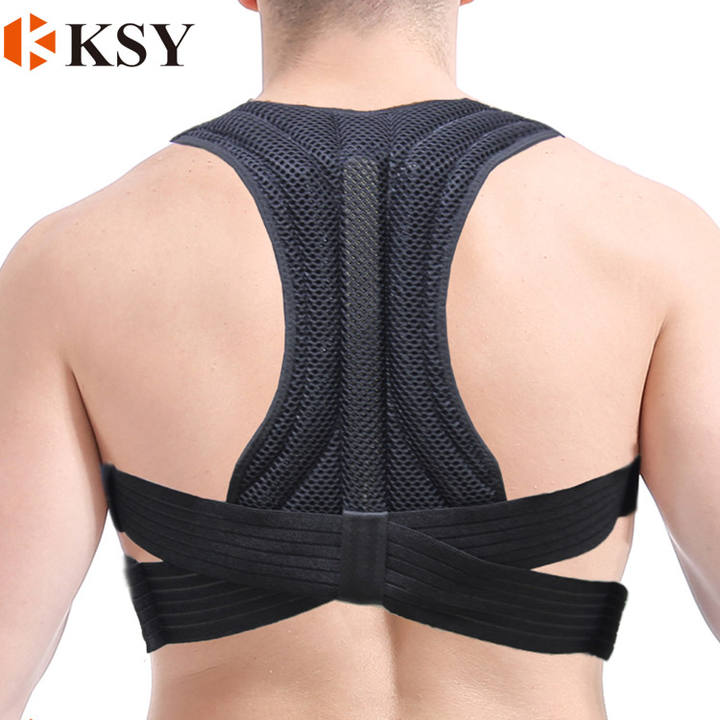 Back Straightener Sports Safety Posture Corrector Support Belt Shoulder Adjustable Back Shoulder Corrector Upper Back Brace Factory to Consumer Hub