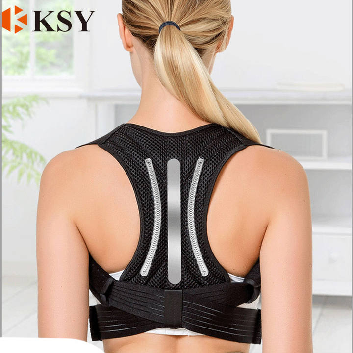 Back Straightener Sports Safety Posture Corrector Support Belt Shoulder Adjustable Back Shoulder Corrector Upper Back Brace Factory to Consumer Hub