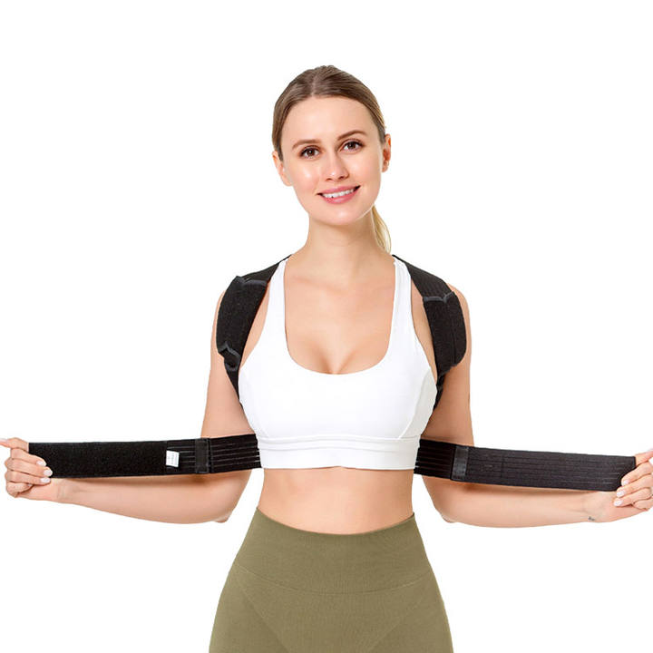 Back Straightener Sports Safety Posture Corrector Support Belt Shoulder Adjustable Back Shoulder Corrector Upper Back Brace Factory to Consumer Hub