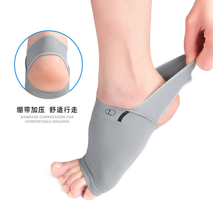 Bandage Arch Sports Foot Pad Flat Arch Collapse Support Orthotic Pad Valgus Pedis Padded Silicone Arch Elastic Bandage Socks