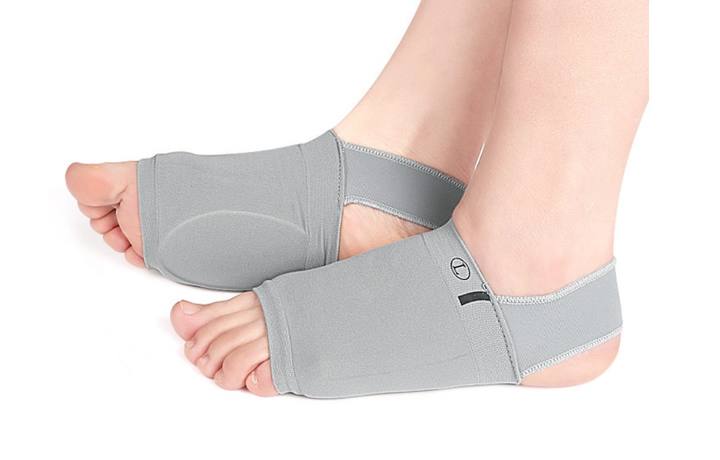 Bandage Arch Sports Foot Pad Flat Arch Collapse Support Orthotic Pad Valgus Pedis Padded Silicone Arch Elastic Bandage Socks