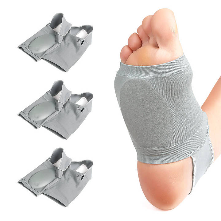 Bandage Arch Sports Foot Pad Flat Arch Collapse Support Orthotic Pad Valgus Pedis Padded Silicone Arch Elastic Bandage Socks