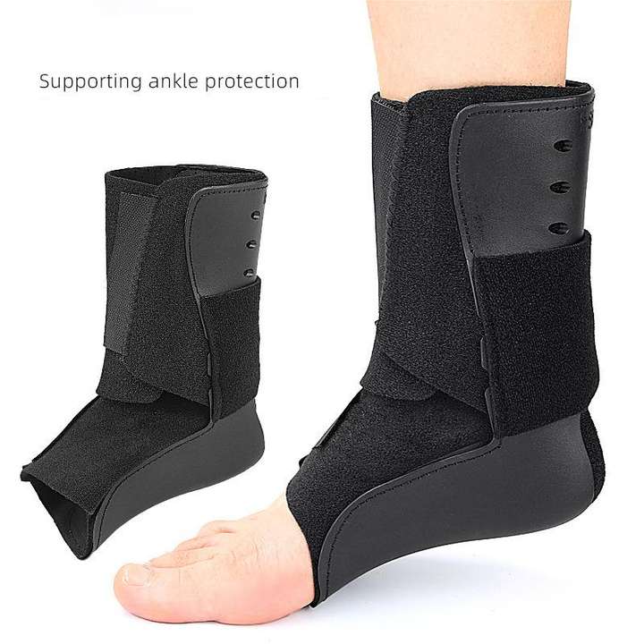 Basketball football ankle guard can wear shoes inside and outside over plastic support sports fitness pressure ankle guard