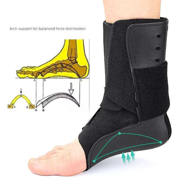 Basketball football ankle guard can wear shoes inside and outside over plastic support sports fitness pressure ankle guard