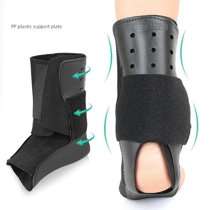 Basketball football ankle guard can wear shoes inside and outside over plastic support sports fitness pressure ankle guard