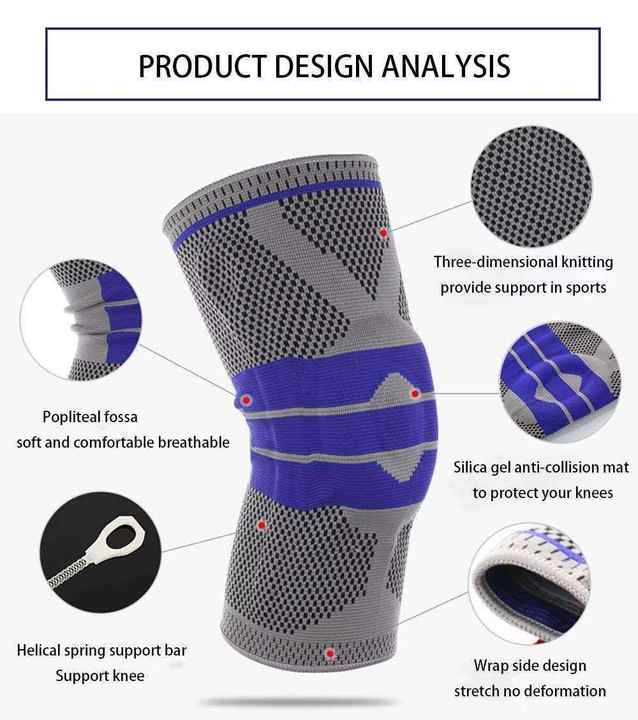 Basketball knee support with silicone pad Wholesale Distribution Center