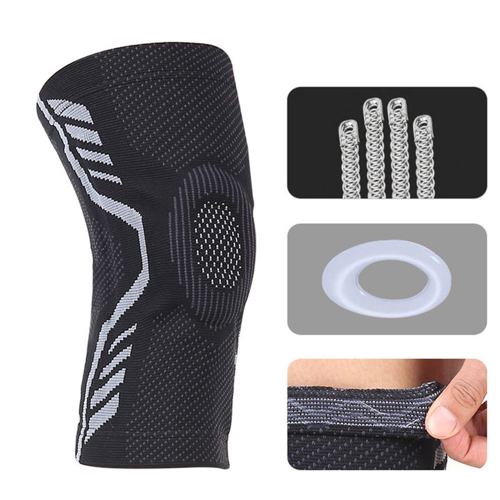 Basketball sports knee pads pressure silicone anti-collision outdoor cycling and fitness leg guards meniscus protection cover