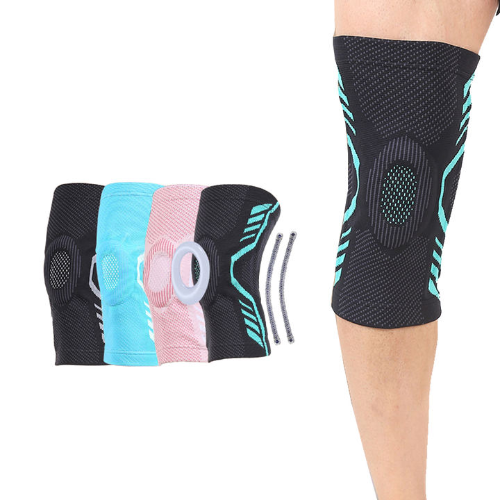 Basketball sports knee pads pressure silicone anti-collision outdoor cycling and fitness leg guards meniscus protection cover