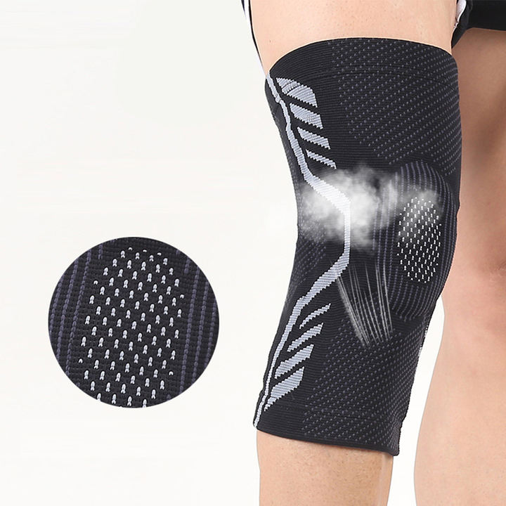 Basketball sports knee pads pressure silicone anti-collision outdoor cycling and fitness leg guards meniscus protection cover