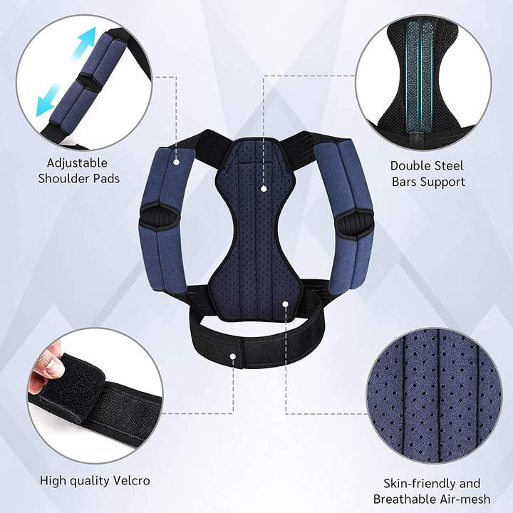 Best Back Waist Posture Corrector Adjustable Adult Correction Belt Waist Trainer Shoulder Lumbar Brace Spine Support Belt Vest Export Manufacturing