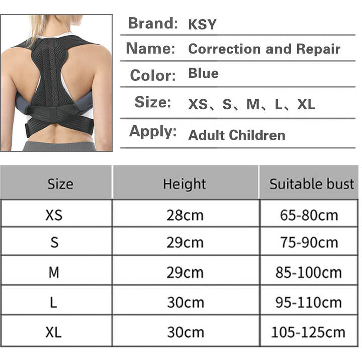Best Back Waist Posture Corrector Adjustable Adult Correction Belt Waist Trainer Shoulder Lumbar Brace Spine Support Belt Vest Export Manufacturing