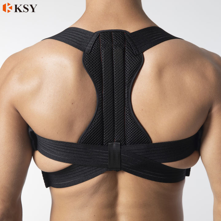 Best Selling Adjustable Back Brace for Clavicle Support Upper Back Straightener With Shoulder Pads Overseas Manufacturing Manufacturer