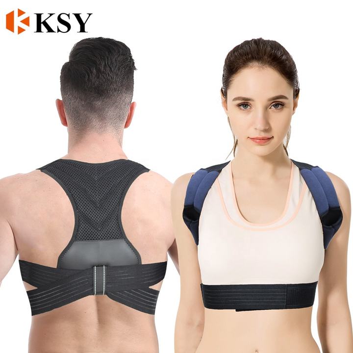 Best Selling Back Brace Posture Corrector Back Support Adjustable for Men and Women Black S M  L Wholesale Supplier