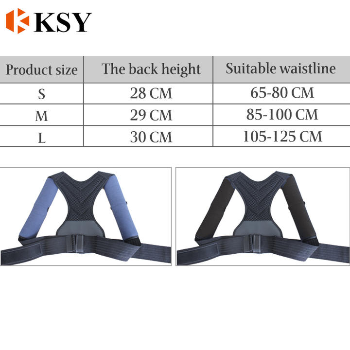Best Selling Back Brace Posture Corrector Back Support Adjustable for Men and Women Black S M  L Wholesale Supplier