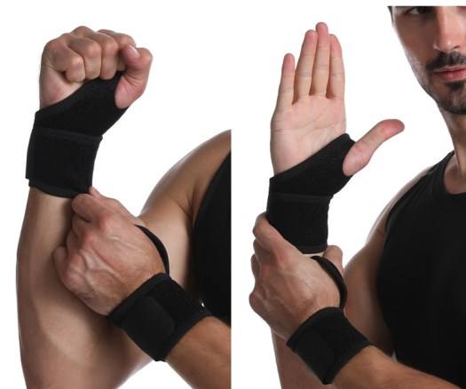 Black Wrist Brace for Ganglion Cyst Arthritis Carpal Tunnel Breathable Sport Fitness Wrist Support China-based Manufacturer