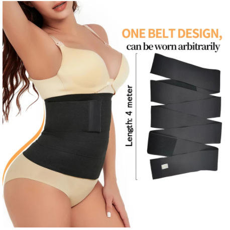 Body Shaper Polyester Trimmers Tummy Trimmer Bandage Wrap Waist Trainer Waist Wrap Band Discount Factory Network