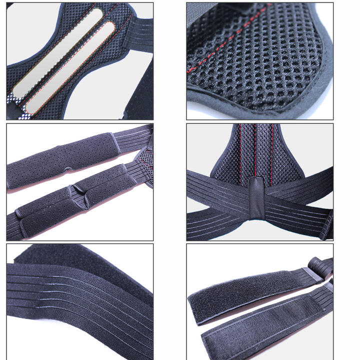 Braces straight fixed strap open shoulder beautiful back support orthotics