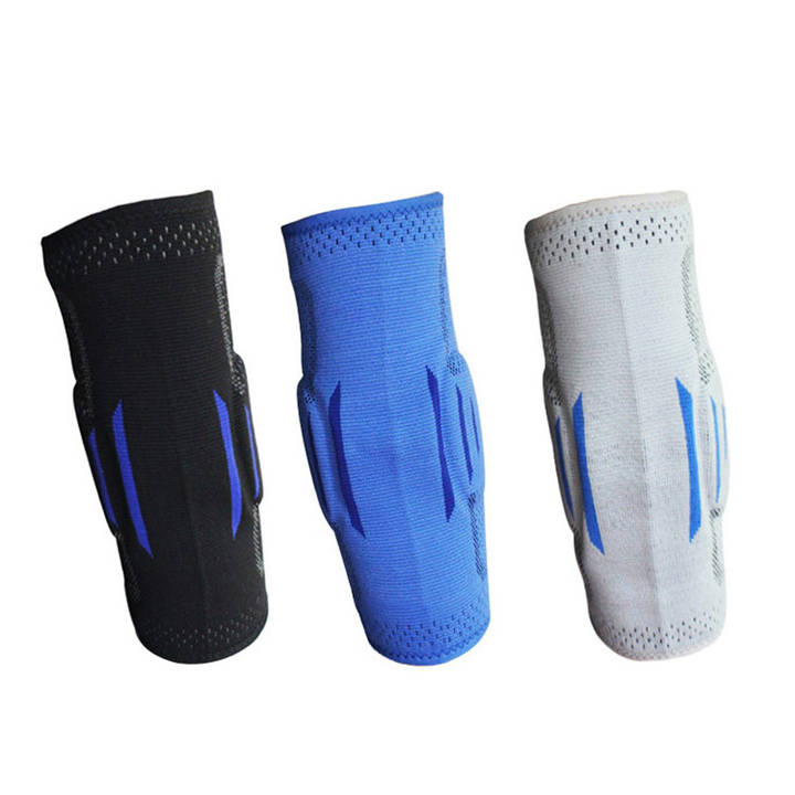 Breathable Comfortable Sports Fitness Gym Weighlifting Elbow Protector Brace Pad Elbow Support Elbow Padded Sleeve