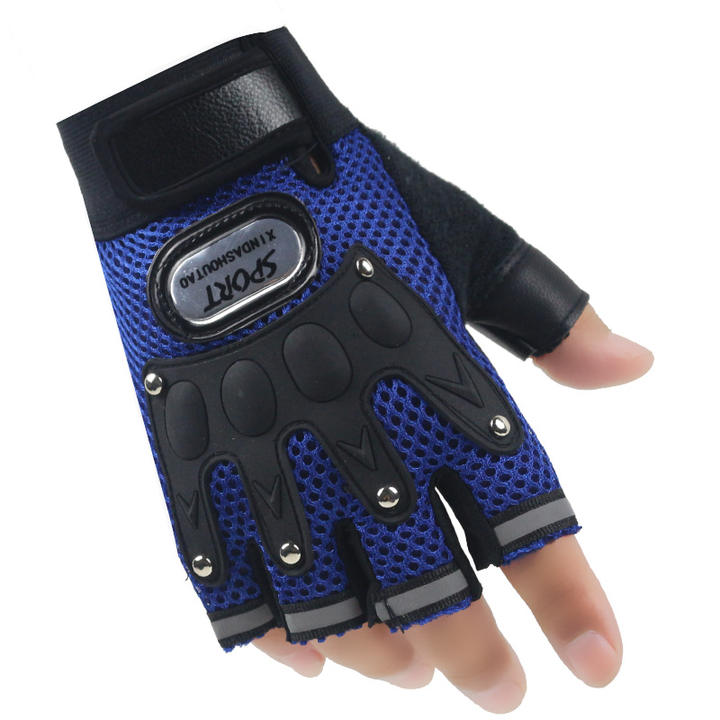 Breathable Half Finger Motorcycle Gloves Shockproof Non-slip Motocross Racing Gloves Moto Biker Cycling Gloves For Summer