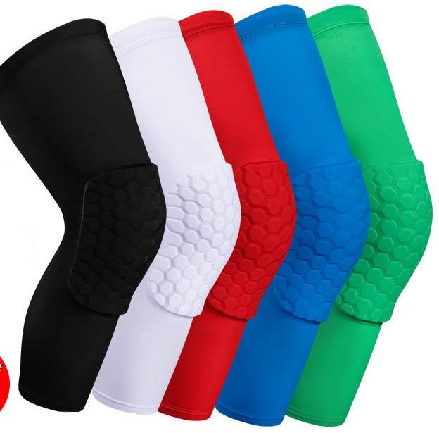 Breathable Honeycomb Non-Slip Comfortable Long Compression Leg Sleeves Knee Pads