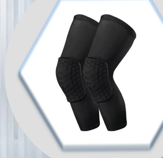 Breathable Honeycomb Non-Slip Comfortable Long Compression Leg Sleeves Knee Pads