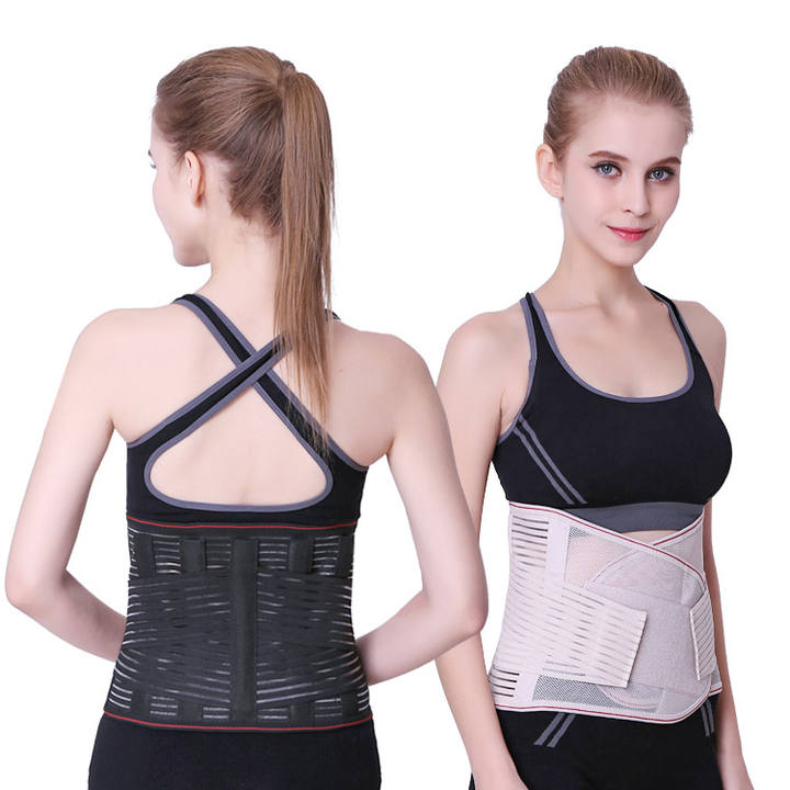 Breathable Lumbar Back Belt waist support back pain relief Back Support Belt for Men Women lumbar support belt China Manufacturing