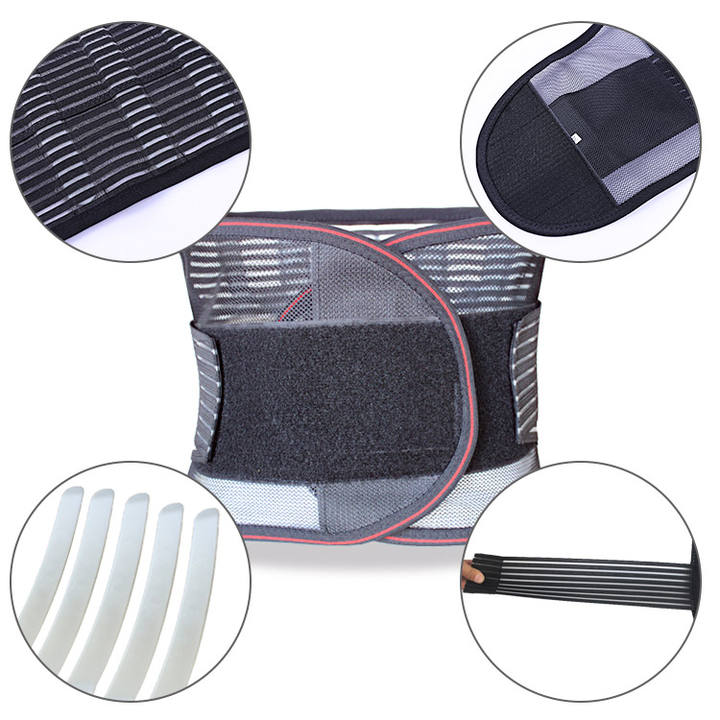 Breathable Lumbar Back Belt waist support back pain relief Back Support Belt for Men Women lumbar support belt China Manufacturing