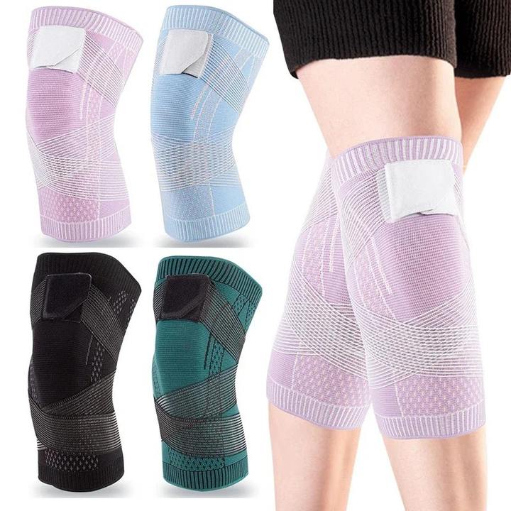 Breathable Shaping Stretch Knee Brace Knee Massager Stretch Sport Knee Brace For Home Work Fitness