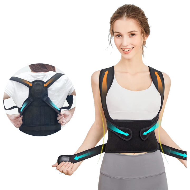Breathable Shoulder Pain Relief Neck Upper Lumbar Brace Back Support Straightener Posture Corrector Production Wholesale Operations