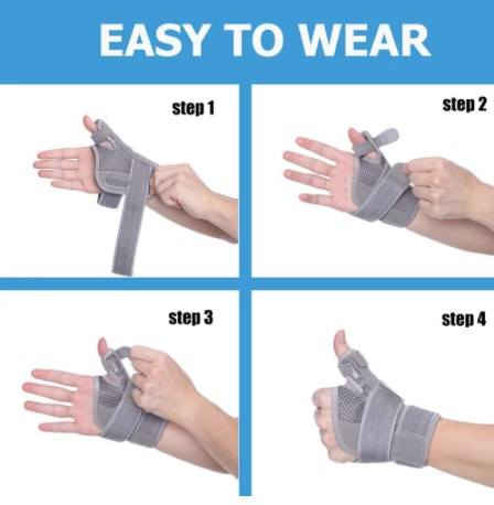 Breathable  Wrist orthosis Thumb brace Sport Wrist Support Adjustable Finger Holder Protector Brace Protective Sleeve Industrial Exporter Factory