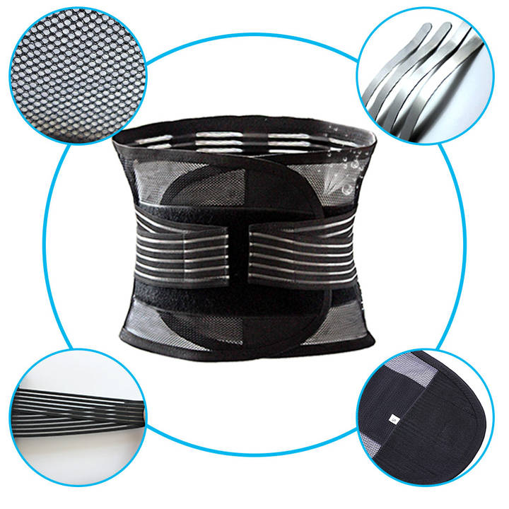 Breathable and mesh  lumbar waist support and breathable adjustable  waist  and exercise support belt Bulk Supply