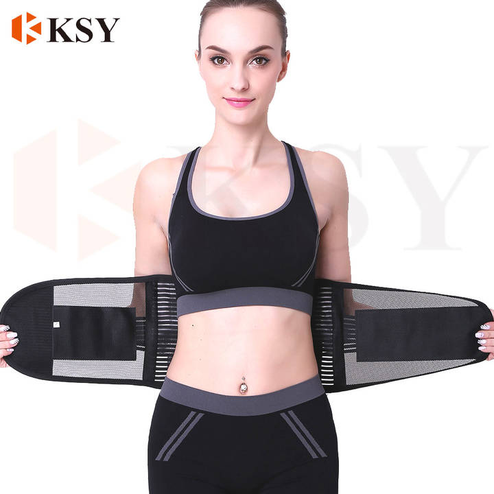 Breathable and mesh  lumbar waist support and breathable adjustable  waist  and exercise support belt Bulk Supply