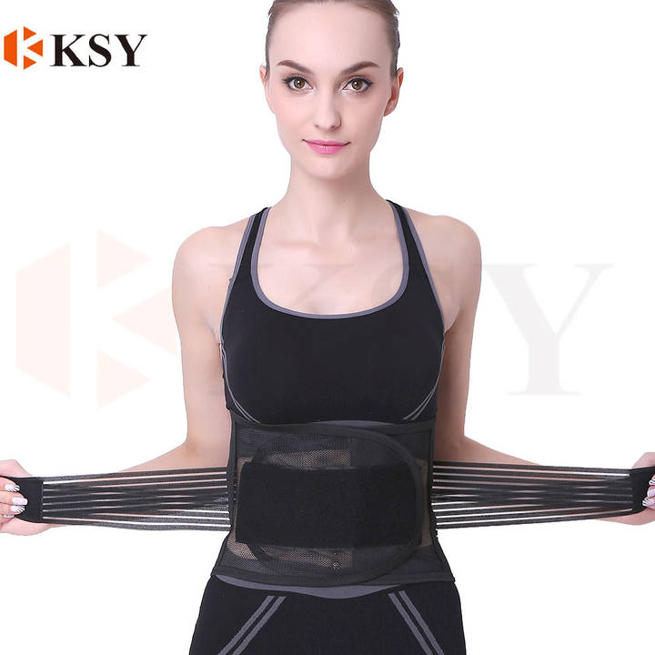 Breathable and mesh  lumbar waist support and breathable adjustable  waist  and exercise support belt Bulk Supply