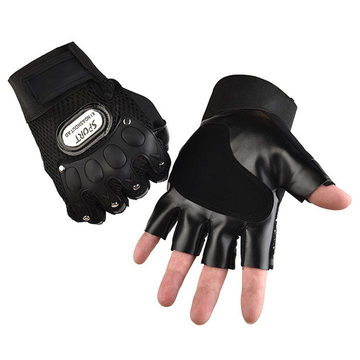 Breathable half-finger gloves for men's bikers riding dirt bikes fighting gym fitness gloves