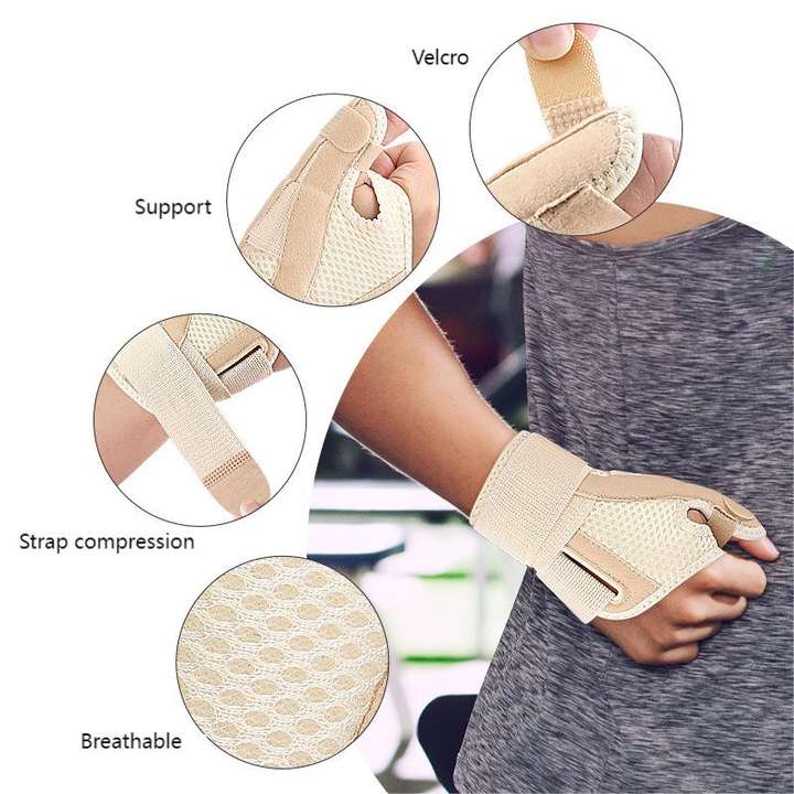 Breathable strap fixed thumb support wrist strap strap Velcro compression gloves B2B Factory Pricing