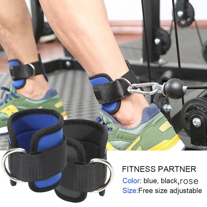 Cable Machines Padded Gym Cuff Ankle Strap For Kickbacks Glute Workouts Leg Extensions Manufacturing and Export
