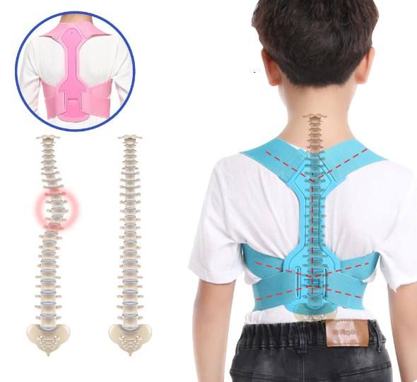 Children Adjustable Posture Corrector Back Support Boys Girls Shoulder Belt Rectify Straighten Correction Pain Relief Beauty Kid