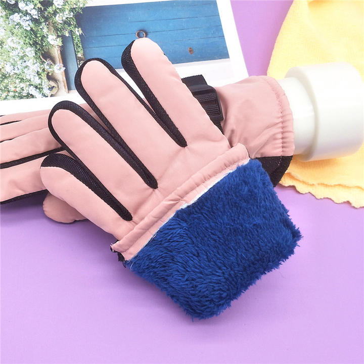 Children's gloves Winter warm cute clean black pink cycling gloves thickened ski gloves Wholesale Trade Supplier