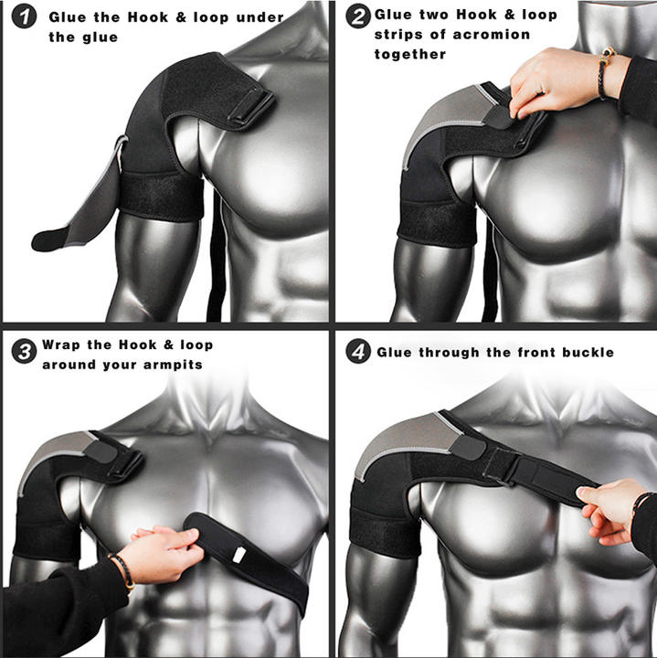 China Suppliers Rubber back shoulder support belt strap shoulder corrector left and right hand strap shoulder back brace Wholesale B2B Pricing