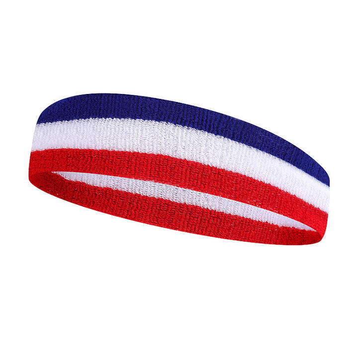 Colorful Terry Cloth Cotton Sweatband Sports Tennis Yoga Sweat Absorb Head Band Wholesale B2B Pricing Pricing