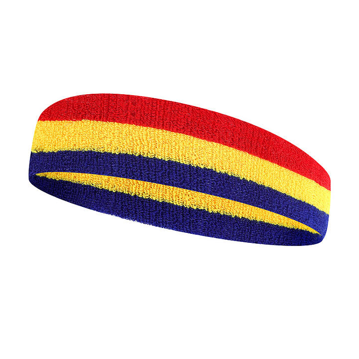Colorful Terry Cloth Cotton Sweatband Sports Tennis Yoga Sweat Absorb Head Band Wholesale B2B Pricing Pricing