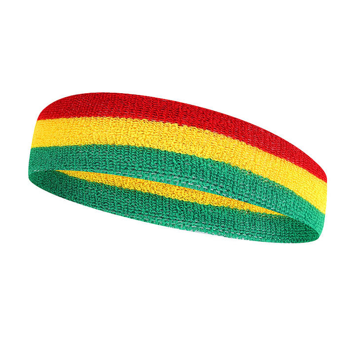 Colorful Terry Cloth Cotton Sweatband Sports Tennis Yoga Sweat Absorb Head Band Wholesale B2B Pricing Pricing