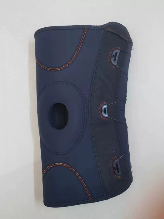 Compression Adjustable Rotate Button Knee Brace Adjustable Knee Support with double springs stays silicone pad Quality Manufacturing Direct
