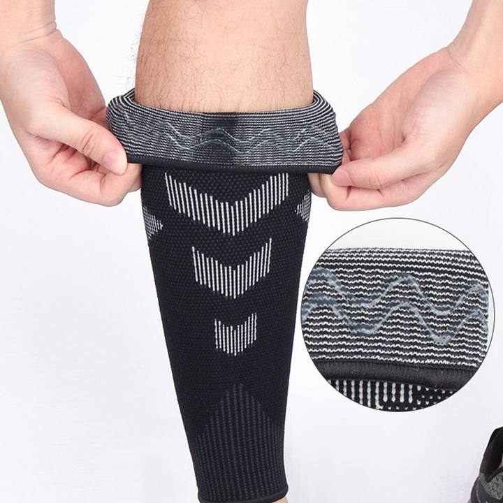 Compression  Calf  Sleeve , knitted shin guard for running football basket ball and other sports Wholesale Bulk Supply Distributor