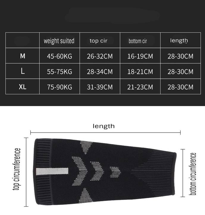 Compression  Calf  Sleeve , knitted shin guard for running football basket ball and other sports Wholesale Bulk Supply Distributor