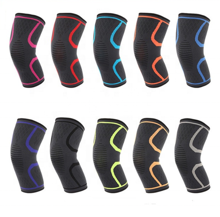 Compression knitted Breathable Neoprene Knee Support Sleeve For Sports Brace