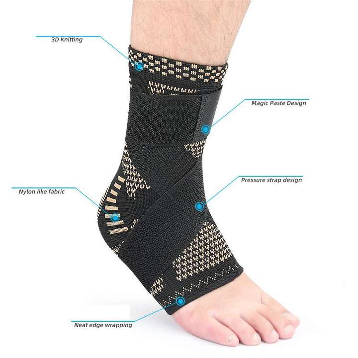 Compression nylon knitted elastic ankle guard Basketball running mountaineering compression fixed ankle guard Direct Supplier Pricing Custom Solutions