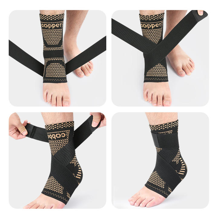 Compression nylon knitted elastic ankle guard Basketball running mountaineering compression fixed ankle guard Direct Supplier Pricing Custom Solutions