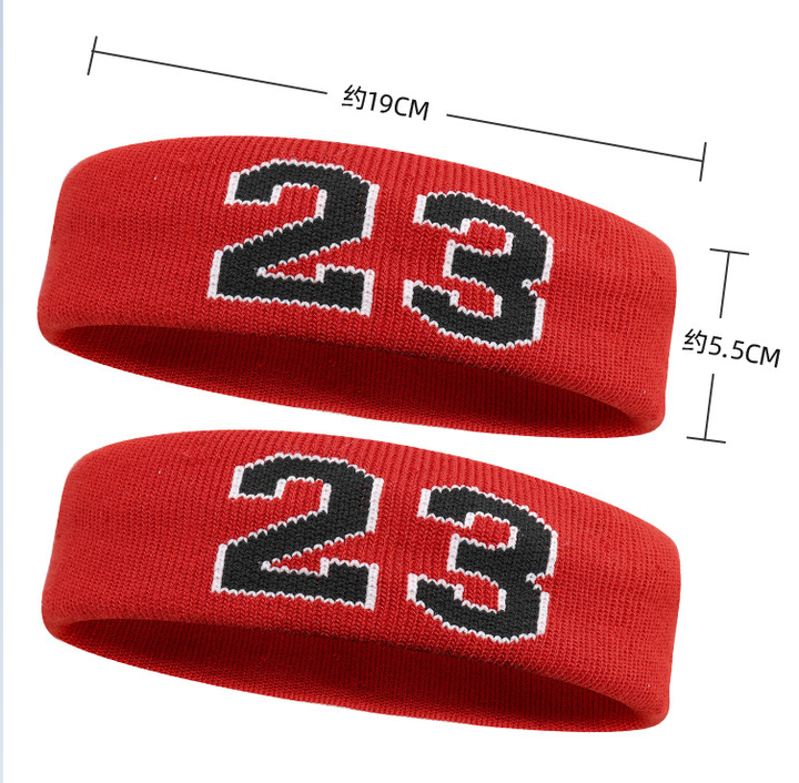 Cotton Athletic Headband Number 24 Elastic Sweatband Protection Basketball Tennis Sport Adult Kids Gym Fitness Sweat Hair Band Product Manufacturing Excellence