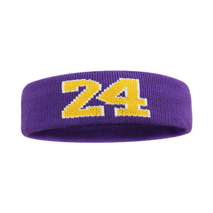 Cotton Athletic Headband Number 24 Elastic Sweatband Protection Basketball Tennis Sport Adult Kids Gym Fitness Sweat Hair Band Product Manufacturing Excellence